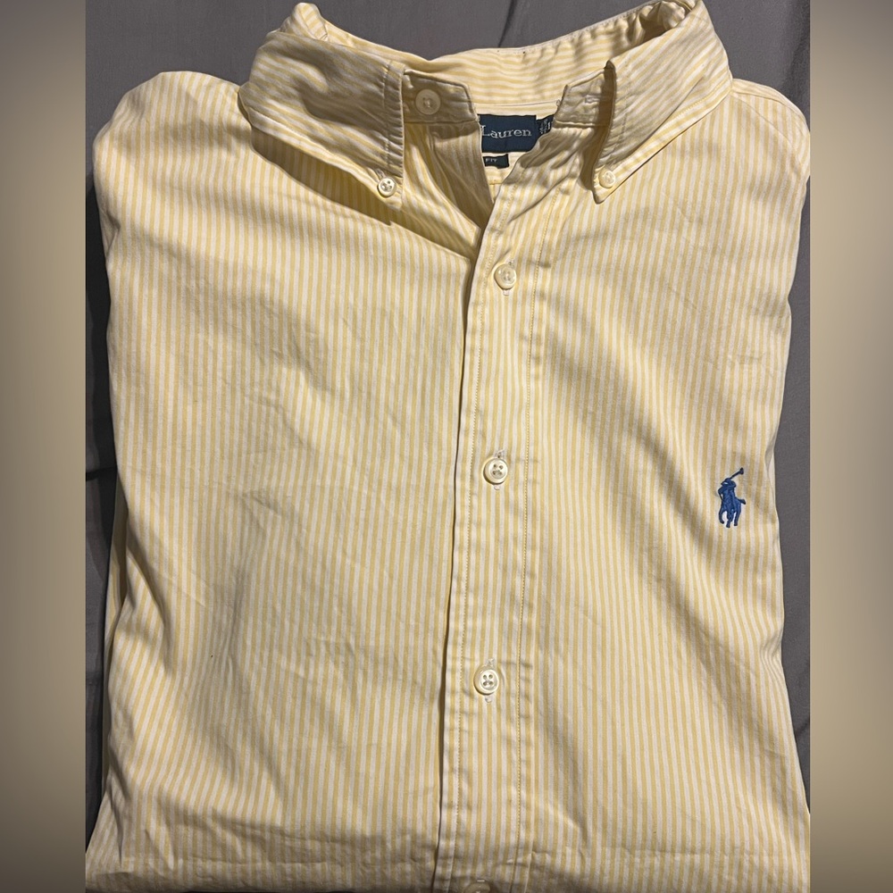 Ralph Lauren Pale Yellow Striped Shirt